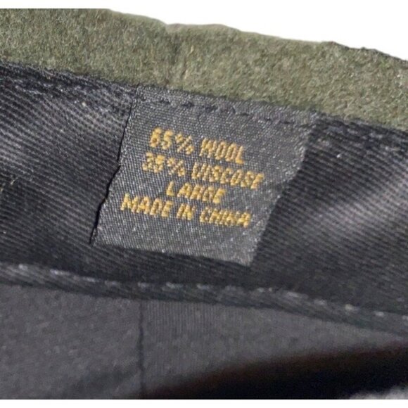 Lake Of The Isles Northern Cap Co. Green Wool Blend Newsboy Cap Size L - Picture 5 of 8